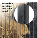 Lamele szklane Profil w złocie — Kompozycja nowoczesna - obrazek 2