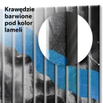 Lamele szklane Portret kobiety z niebieskim pasem - obrazek 4