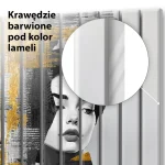 Lamele szklane Złota Muza – portret w czerni i złocie - obrazek 4