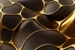 Lamele szklane Premium – Złote Komórki 3D - obrazek 6