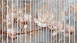 Lamele dekoracyjne Magnolie w Pastelach – Złote Rozbłyski - obrazek 4