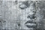 Lamele dekoracyjne Portret monochromatyczny — Abstrakcja strukturalna - obrazek 4